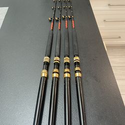 4 Pinnacle 30-80 All Roller 5’6” Trolling Rods for Sale in Boca Raton, FL -  OfferUp