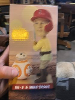 Mike Trout Star Wars BB-8 Bobblehead. New In Box. SGA