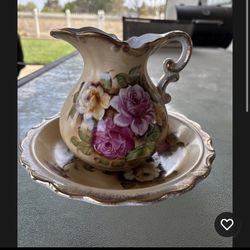 Vintage pitcher and bowl set