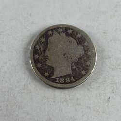 1884 Liberty "V" Nickel -- NICE KEY DATE COIN! — SHIPPING AVAILABLE!!