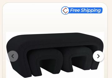 Bench with two ottomans