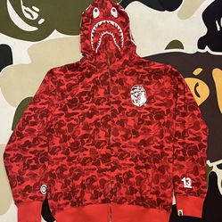 NWT DS A Bathing Ape BAPE Red color Camo fw/23 Size 2XL (fits Like XL)