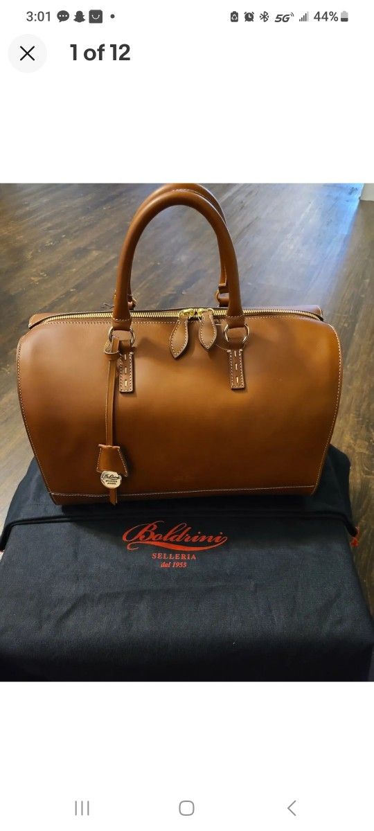 REDUCED, Boldrini Italian Leather Satchel