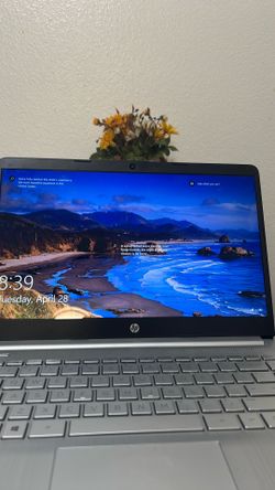 Silver HP Laptop