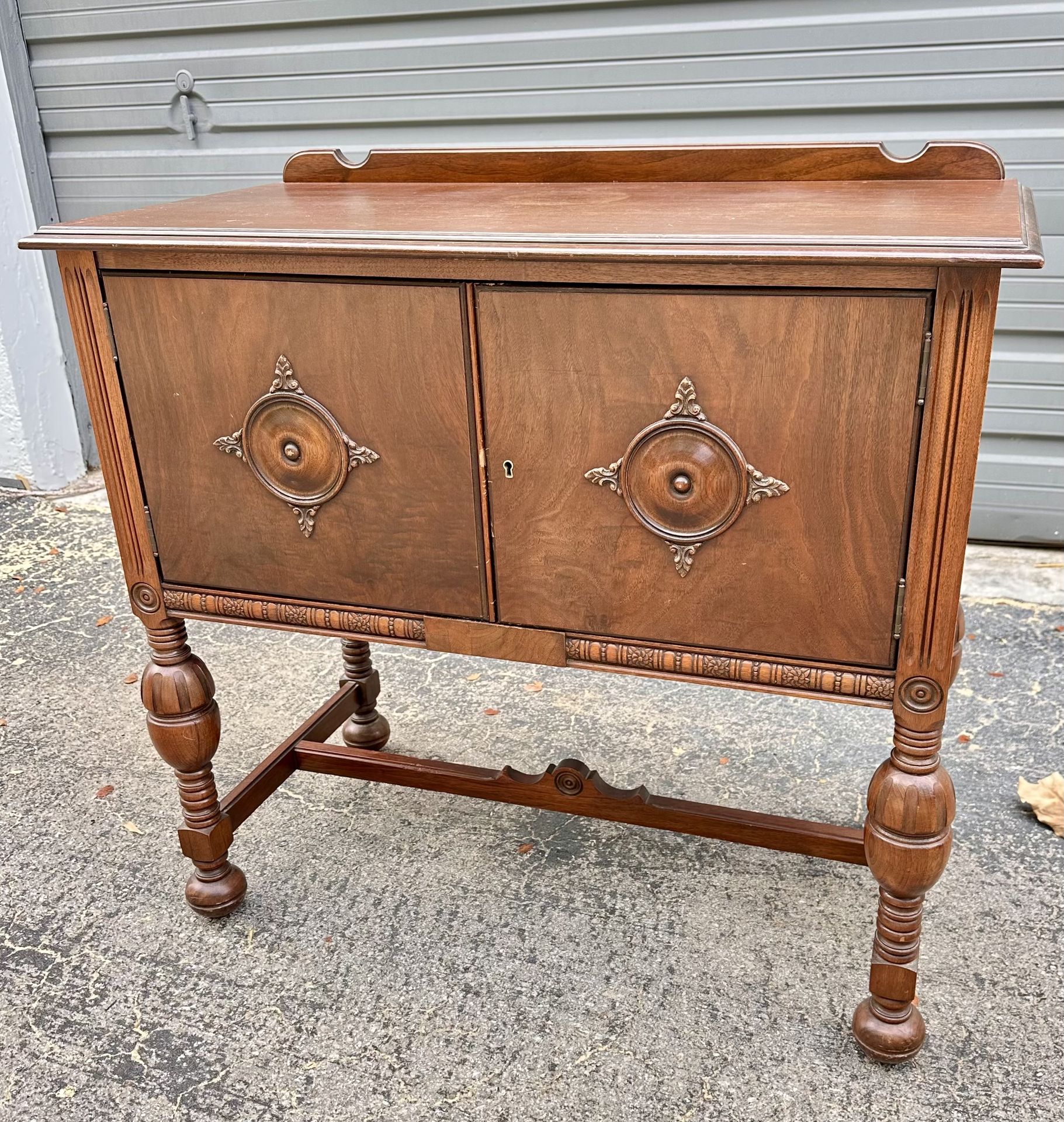 Antique Wood Buffet/Sideboard Cabinet
