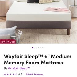 Spare Bed Set (Frame, Night stand, Mattress, Foam Pad)