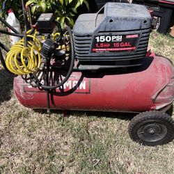 Craftsman 1.5  HP 150 Psi 15 Gallon compresser