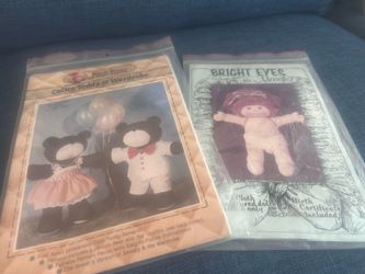 Calico Teddy Bear Clothing Pattern & Cabbage Patch Doll Pattern