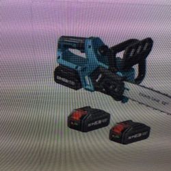 SEESII CHAINSAW CORDLESS 12 INCH: 2 X 4.0AH BATTERY, BRUSHLESS MOTOR 3800 RPM, AUTO OILER ELECTRIC CHAIN SAW