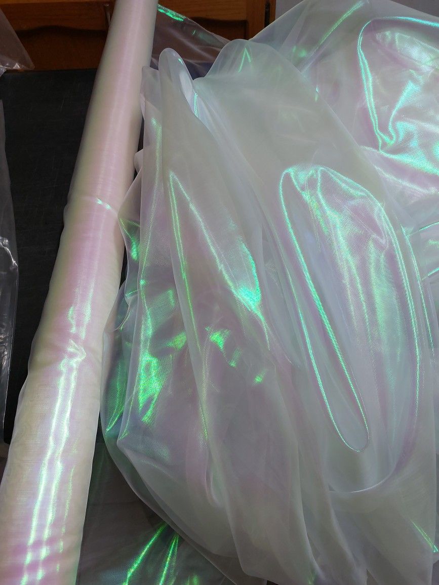 Iridescent Organza Fabric $ 15 ( 3 Yards )