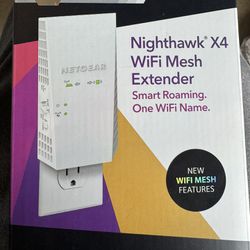 NETGEAR - Nighthawk AC2200 WiFi Mesh Range Extender and Signal Booster, Wall-plug, 2.2Gbps (EX7300)