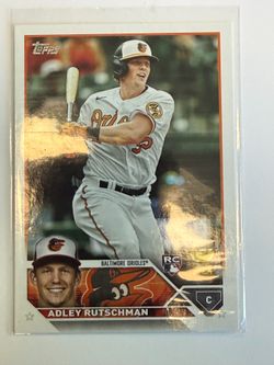 2023 Topps Baseball Card #250 — Adley Rutschman, Baltimore Orioles — ROOKIE Card