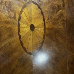 An Excellent Condition secretary Desk - Solid Wood With Artwork 