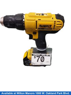 Dewalt Dcd771 Yellow Cordless Standard Drill