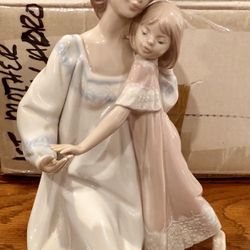 Lladro #5449 "Good Night" Mother & Daughter Figurine