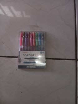Zebra Sarasa Clip Gel Pens 9-Pack
