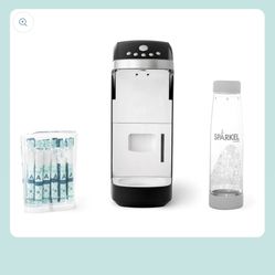 Spärkel Beverage System (Black) - Sparkling Water and Soda Maker - A New Way of Sparkling - Use Fresh & Natural Ingredients - No CO2 Tank Needed