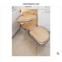 Swinging Lazy Susan Cabinet Parts - Unused 