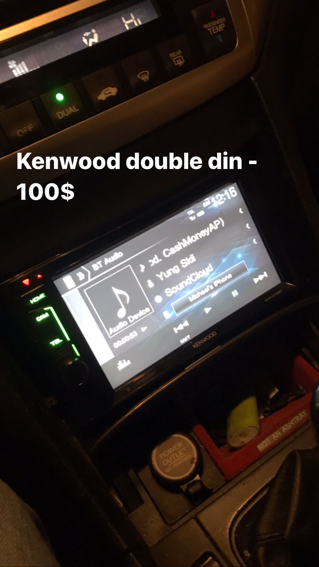 Kenwood double din radio
