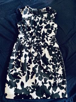Black and white cocktail dress size small