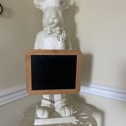 Ceramic Bunny Chef w/Chalkboard