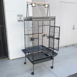 New $150 Large 68” Parrot Bird Cage for Parakeets Cockatiel Chinchilla Conure Cockatoo Lovebird Parakeet 