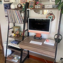Ladder Desk With Shelves