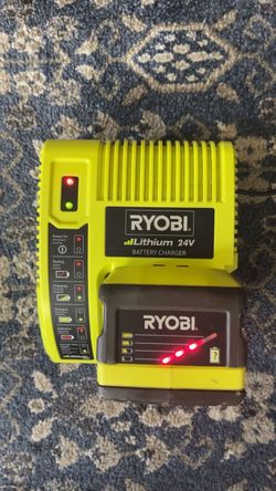 Ryobi 24V Lithium Battery  and charger