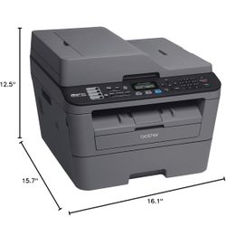 Scan, Fax, Copy Brother Laser Printer - Great for business or home!