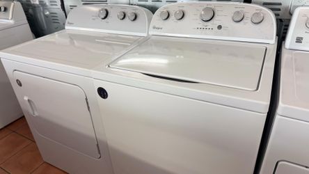 Whirlpool washer and dryer set with warranty