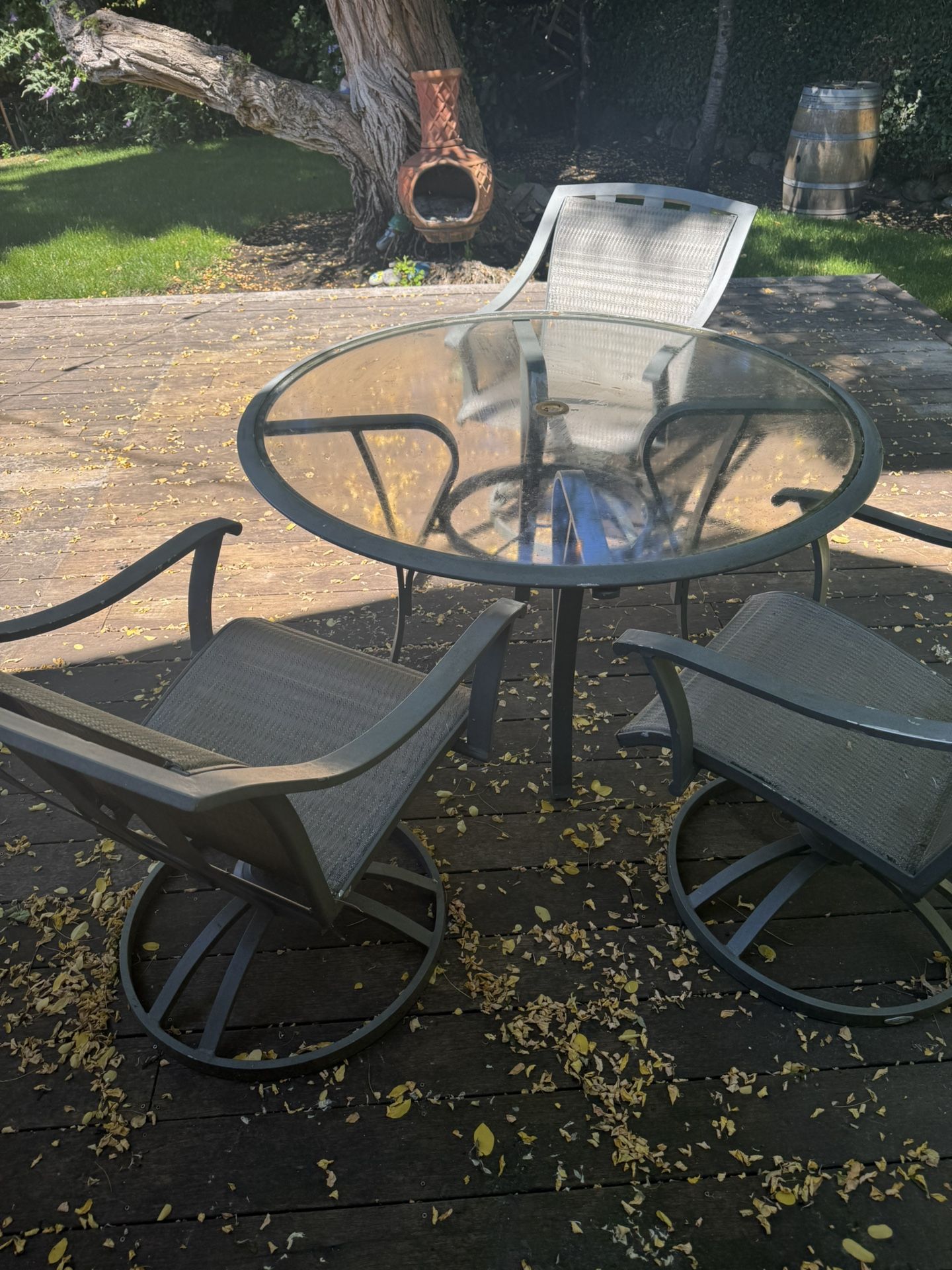 Patio Table With 3 Chairs