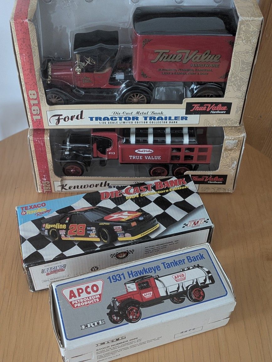 4 Die- cast Metal bank ( Each $10)