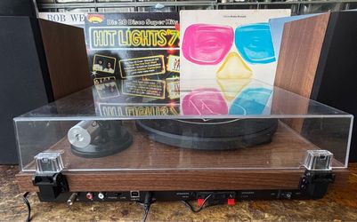 1byone Turntable System with Speakers