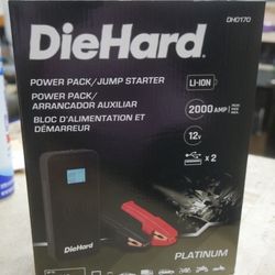 *NEW* DieHard 2000 Peak Amp Lithium Jump Starter, DH0170.