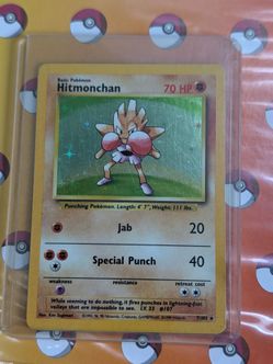 Pokemon Card--Holographic Hitmonchan