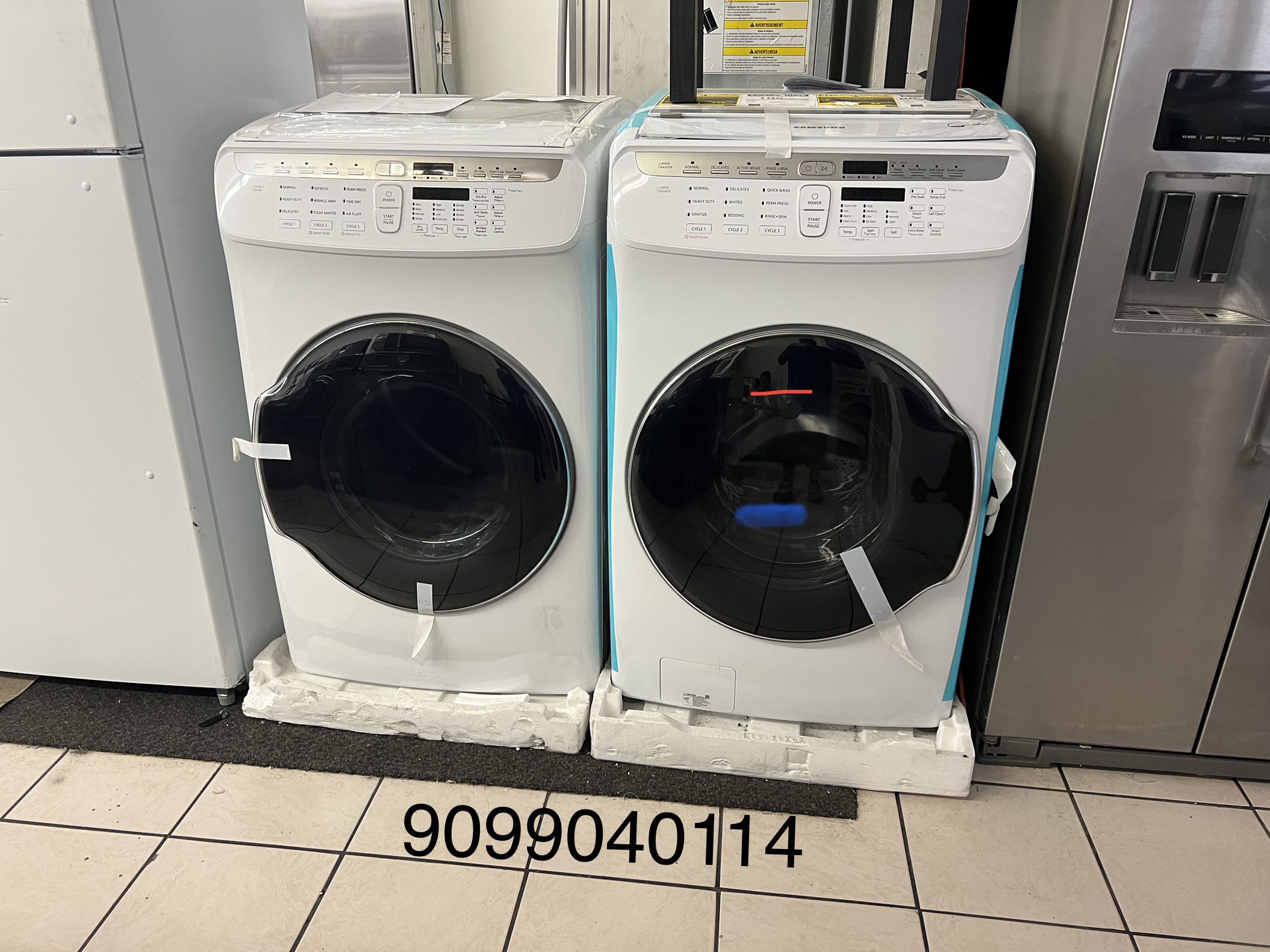 WASHER AND GAS DRYER SAMSUNG FLEX XL CAPACITY HIGH EFFICIENCY HE