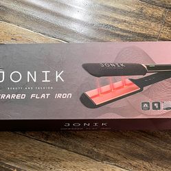 Jonik Beauty & Fashion Infrared Flat Iron, Professional 2 Inch Wide Hair Straightener with Ceramic Plates, Auto Off, Temp Control, Swivel Cord *NEW*