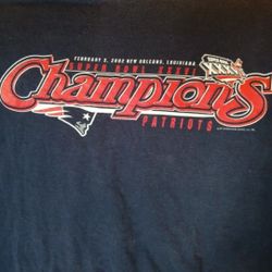 New England Patriots Super Bowl Champions Shirt Size Large