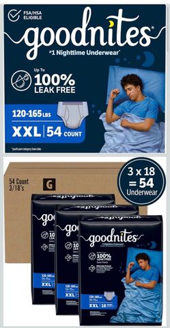 Goodnites Boys' Nighttime Bedwetting Underwear