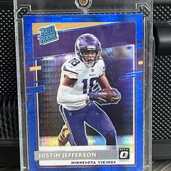 Justin Jefferson Blue Hyper Rated Rookie 