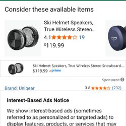 Snowtune Wireless Bluetooth Earpieces For Helmets