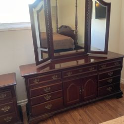 Gorgeous Stanley American Heritage Cherrywood Bedroom Set~