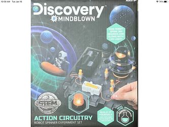 NEW DISCOVERY #MINDBLOWN ACTION CIRCUITRY ROBOT SPINNER EXPERIMENT SET STEM New! NIB