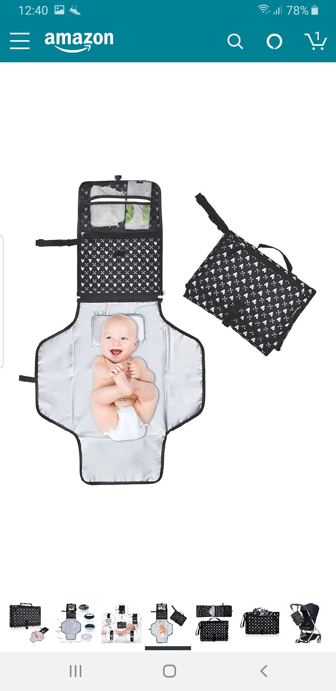 Portable changing pad