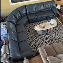 Family Sized Leather Couch