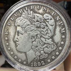 1892 S Morgan Silver Dollar 