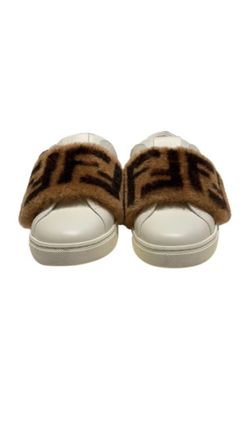 Fendi Fur Motif Panel Sneaker