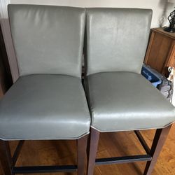 Leather Counter Height Chairs New ! 