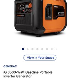 Generac IQ 3500 Watt Gasoline Inverter Generator 