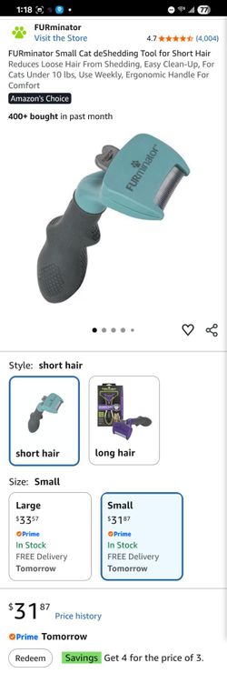 Furminator cat deshedding Tool